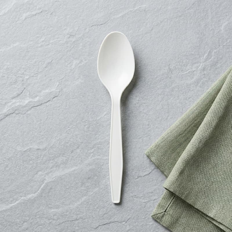 Cutlery Spoons WHITE Heavy Duty