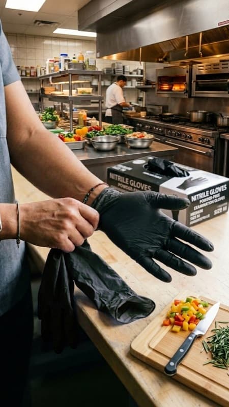 Premium Nitrile Gloves Black - XLarge