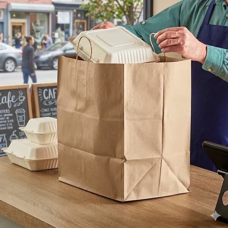 Kraft Paper Bag 12" x 7" x 14" (Twisted Handles)