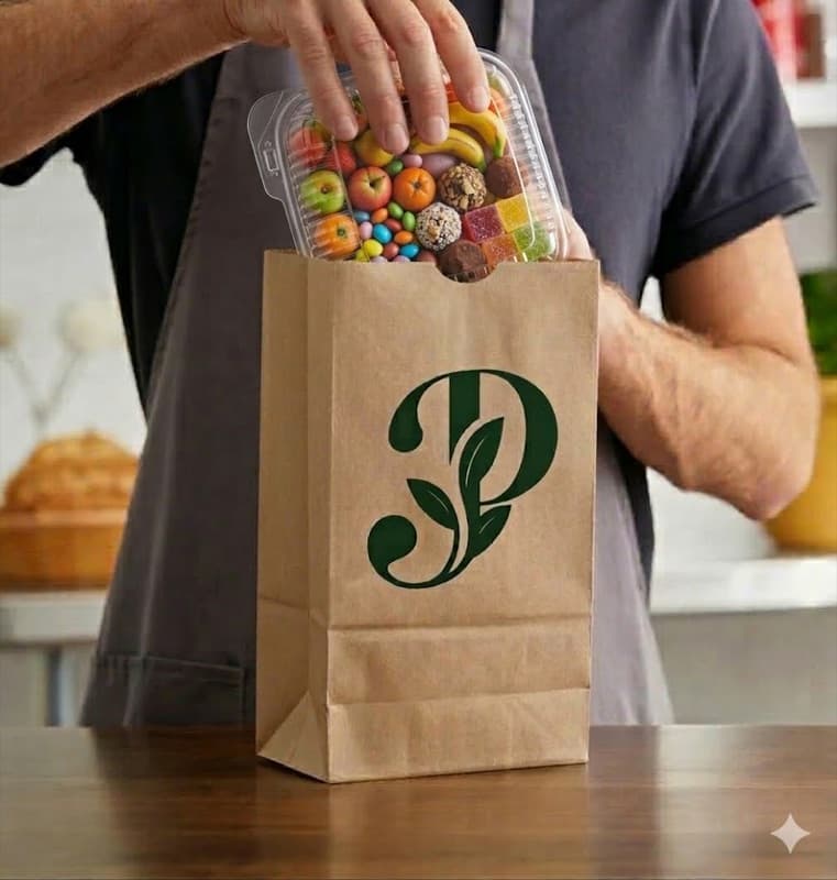 Kraft Paper Bag 9.75" × 6.25" × 16.37" (No Handles)