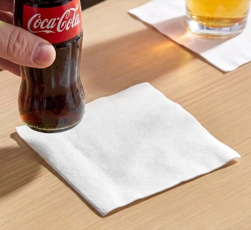 Beverage Napkins 1 Ply 9.05" x 9.05"