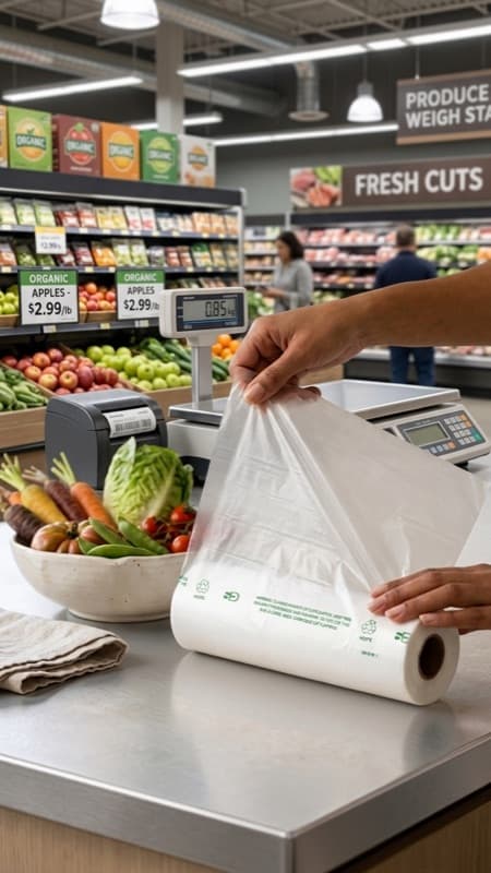 Produce Bag HDPE 11" x 19"