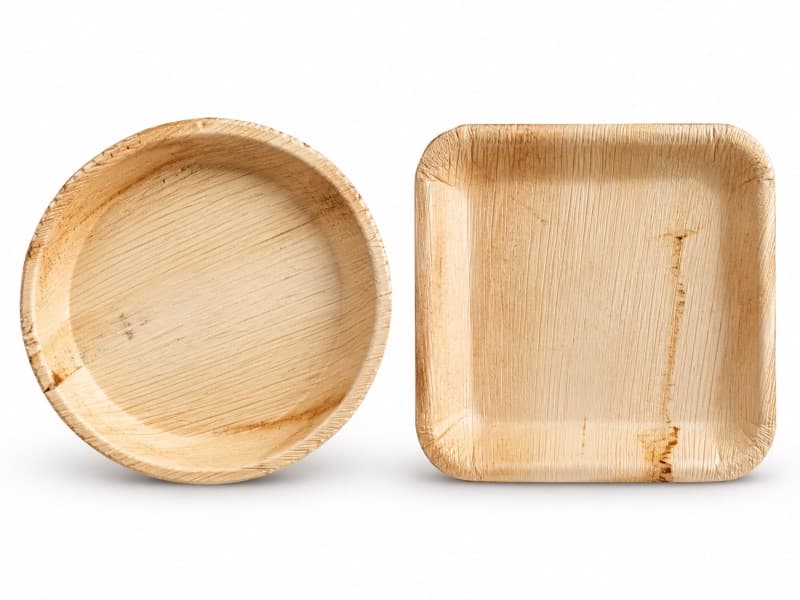 9" Square Areca Palm Leaf Plate