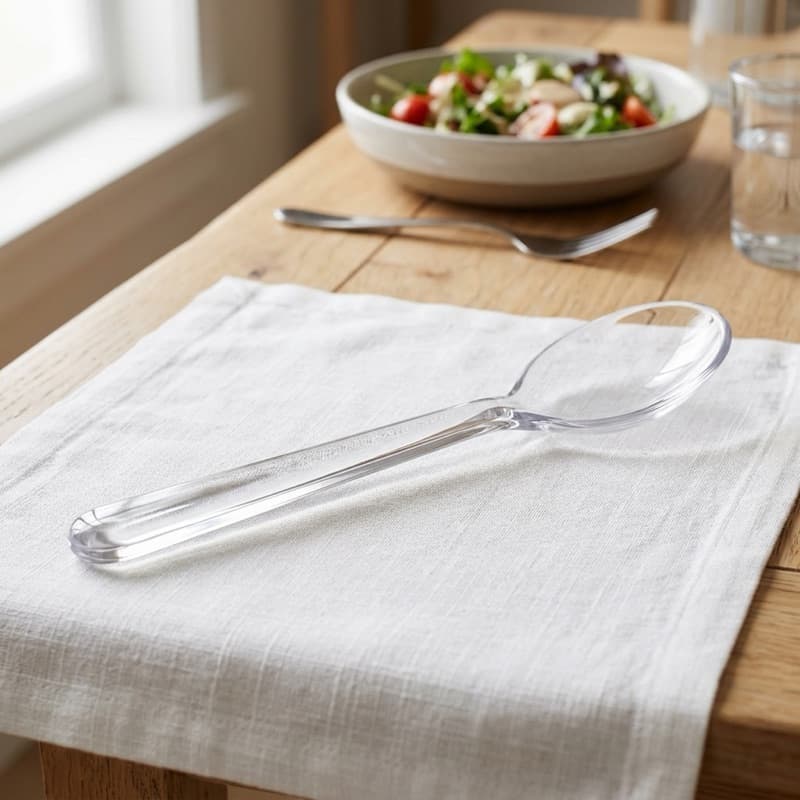 Service Spoon 9" Clear