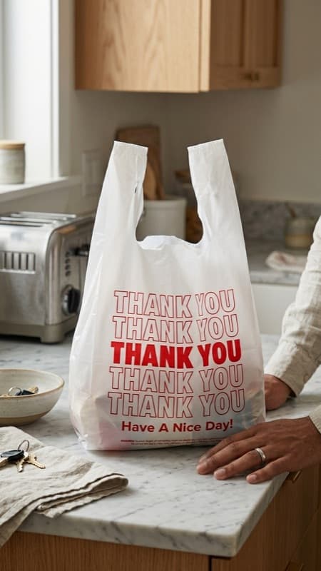 Thank You T-Shirt Bag – Large HDPE
